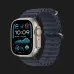 б/у Apple Watch Ultra 2 49mm Natural Titanium Case with Navy Ocean Band (MX4D3)