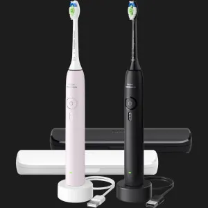 Набор зубных электрощеток Philips Sonicare Series 3100 (Pink/Black) в Александрии