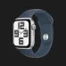 б/у Apple Watch SE 2 44mm Silver Aluminum Case with Storm Blue Sport Band (M/L) (MREE3) 2023