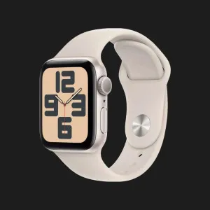 б/у Apple Watch SE 2 GPS 44mm Starlight Aluminum Case with Starlight Sport Band - S/M (MXEU3) 2024 (Хороший стан)