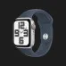 б/у Apple Watch SE 2 Cellular 44mm Silver Aluminum Case with Storm Blue Sport Band S/M (MRHE3)