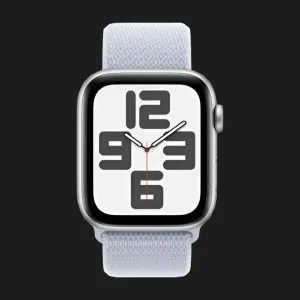 б/у Apple Watch SE 2 GPS 40mm Silver Aluminium Case with Blue Cloud Sport Loop (MXEE3) 2024 (Хороший стан)