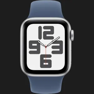 б/у Apple Watch SE 2 GPS 40mm Silver Aluminium Case with Denim Sport Band - S/M (MXEC3) 2024 (Хорошее состояние)