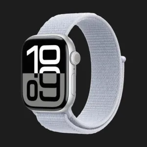 б/у Apple Watch Series 10 46mm Silver Aluminum Case with Blue Cloud Sport Loop (MWWN3) (Хорошее состояние)