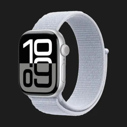 б/у Apple Watch Series 10 46mm Silver Aluminum Case with Blue Cloud Sport Loop (MWWN3) Івано-Франківську