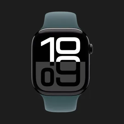 б/у Apple Watch Series 10 42mm Jet Black Aluminum Case with Lake Green Sport Band - M/L