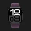 б/у Apple Watch Series 10 42mm Jet Black Aluminum Case with Plum Sport Band - S/M
