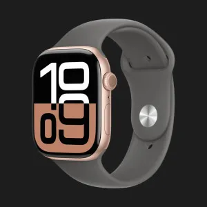 б/у Apple Watch Series 10 42mm Rose Gold Aluminum Case with Stone Gray Sport Band - S/M (Хороший стан)