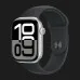 б/у Apple Watch Series 10 42mm Silver Aluminum Case with Black Sport Band - S/M