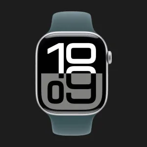 б/у Apple Watch Series 10 42mm Silver Aluminum Case with Lake Green Sport Band - S/M (Хороший стан)