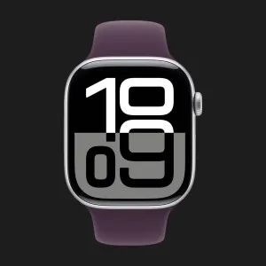 б/у Apple Watch Series 10 42mm Silver Aluminum Case with Plum Sport Band - S/M (Хороший стан)