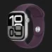 б/у Apple Watch Series 10 46mm Silver Aluminum Case with Plum Sport Band - M/L