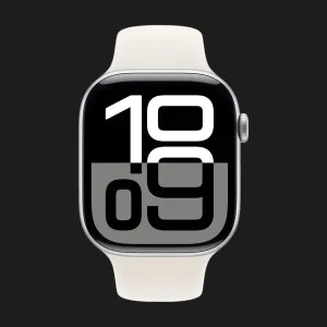 б/у Apple Watch Series 10 42mm Silver Aluminum Case with Starlight Sport Band - S/M (Хороший стан)