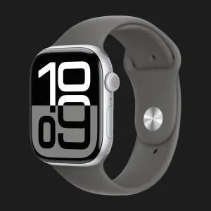 б/у Apple Watch Series 10 42mm Silver Aluminum Case with Stone Gray Sport Band - S/M (Хороший стан)