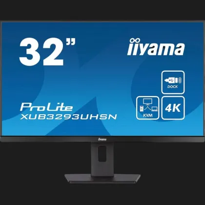 Монітор iiyama 31.5" IPS 60Hz XUB3293UHSN-B5 (UA)