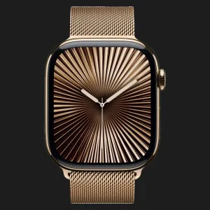 б/у Apple Watch Series 10 46mm Gold Titanium Case with Gold Milanese Loop M/L (MX003) (Як Новий)