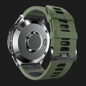 Ремінець Silicone Fit для Garmin (QuickFit 26) (Army Green/Black)