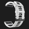 Ремешок Silicone Fit для Garmin (QuickFit 26) (White/Black)