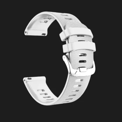 Ремінець Silicone Fit для смарт-годинника (Quick Release 20) (White) в Чернігові