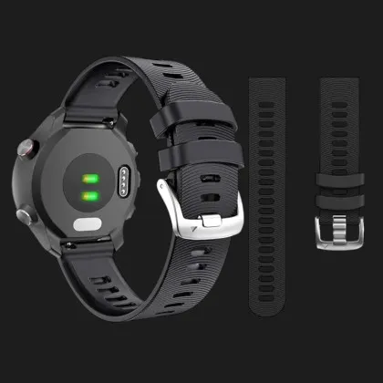 Ремінець Silicone Fit для смарт-годинника (Quick Release 20) (Black) в Чернігові