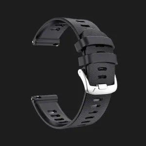 Ремінець Silicone Fit для смарт-годинника (Quick Release 20) (Black)