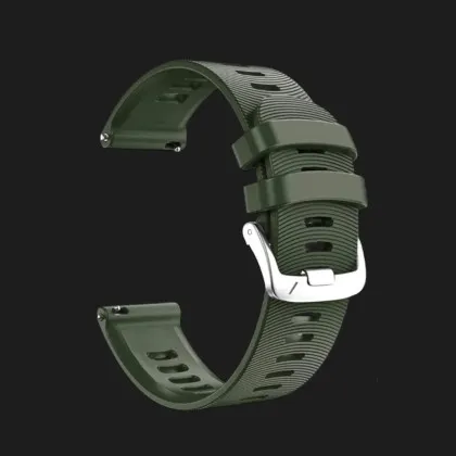 Ремінець Silicone Fit для смарт-годинника (Quick Release 20) (Army Green) в Чернігові