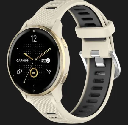 Ремешок Silicone Tech Strap для смарт-часов (Quick Release 20) (Starligh/Black)