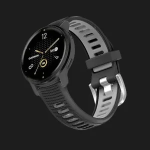 Ремінець Silicone Tech Strap для смарт-годинника (Quick Release 20) (Black/Gray)