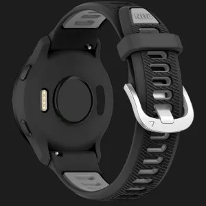 Ремінець Silicone Tech Strap для Garmin (Quick Release 22) (Black/Gray)