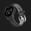 Ремешок Silicone Tech Strap для Garmin (Quick Release 22) (Black/Gray)