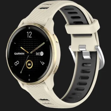 Ремінець Silicone Tech Strap для Garmin (Quick Release 22) (Starligh/Black) в Чернігові