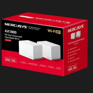 Wi-Fi Mesh система MERCUSYS Halo H70X AX1800, 3xGE LAN/WAN, 2мод (White) в Борисполе
