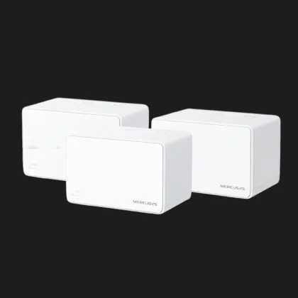 Wi-Fi Mesh система MERCUSYS Halo H80X AX3000, 3xGE LAN/WAN, 3 мод (White)