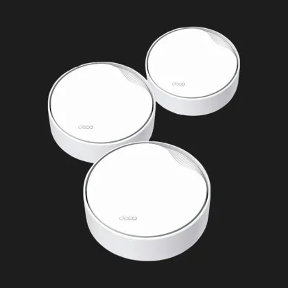 Wi-Fi Mesh система TP-LINK Deco X50 AX3000, 1xGE LAN/WAN, 1x2,5GE LAN/WAN, 3мод, PoE (White) в Чернігові