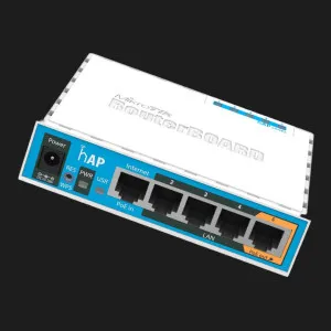 Маршрутизатор MikroTik hAP (White/Blue) в Сваляві