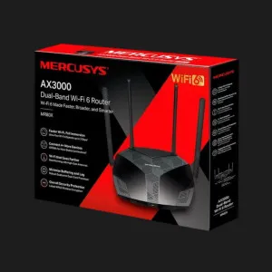 Маршрутизатор MERCUSYS MR80X (Black) в Бродах
