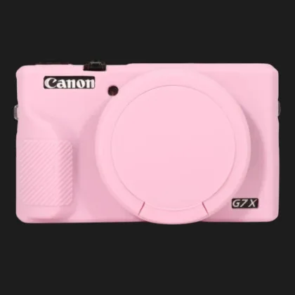 Чохол силіконовий Canon G7X Mark III для цифрових фотокамер (Pink)