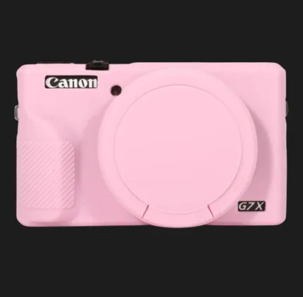 Чехол силиконовый Canon G7X Mark III для цифрових фотокамер (Pink)