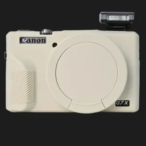 Чохол силіконовий Canon G7X Mark III для цифрових фотокамер (Beige)