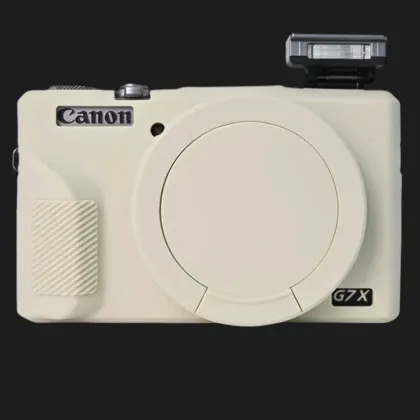 Чохол силіконовий Canon G7X Mark III для цифрових фотокамер (Beige)