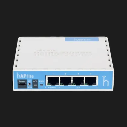 Маршрутизатор MikroTik hAP lite (White/Blue)
