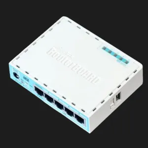Маршрутизатор MikroTik hEX (White/Blue) в Бродах