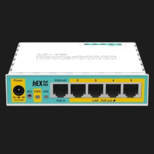 Маршрутизатор MikroTik hEX PoE lite (White) в Бродах