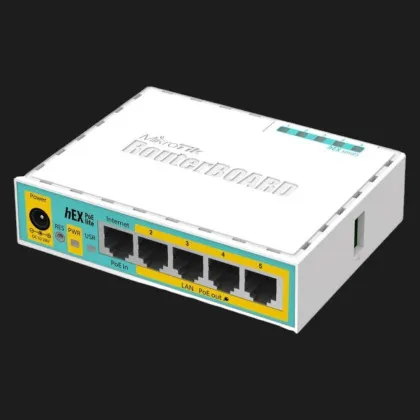 Маршрутизатор MikroTik hEX PoE lite (White)