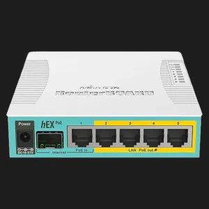 Маршрутизатор MikroTik hEX PoE (White) в Бродах