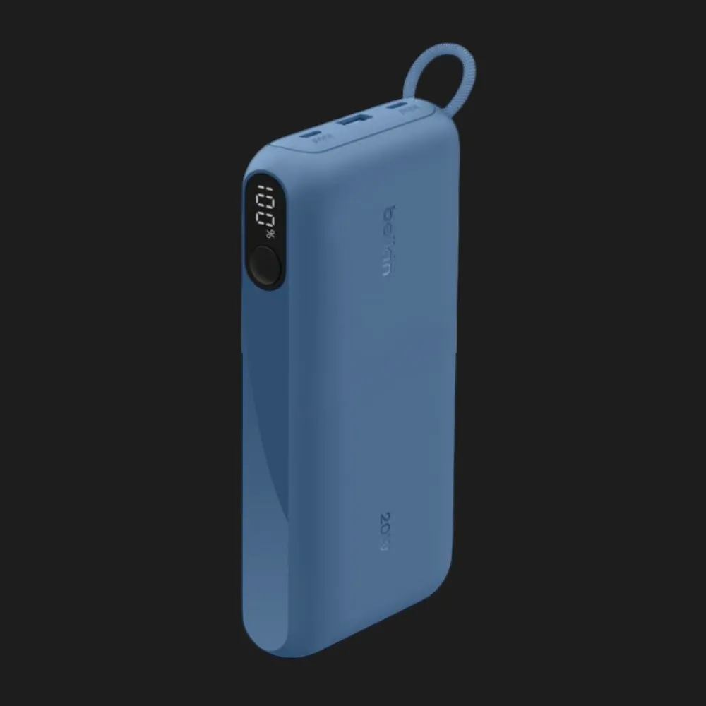 Зарядний пристрій Power Bank Belkin 20000мАh, 20W, with Display (Blue)