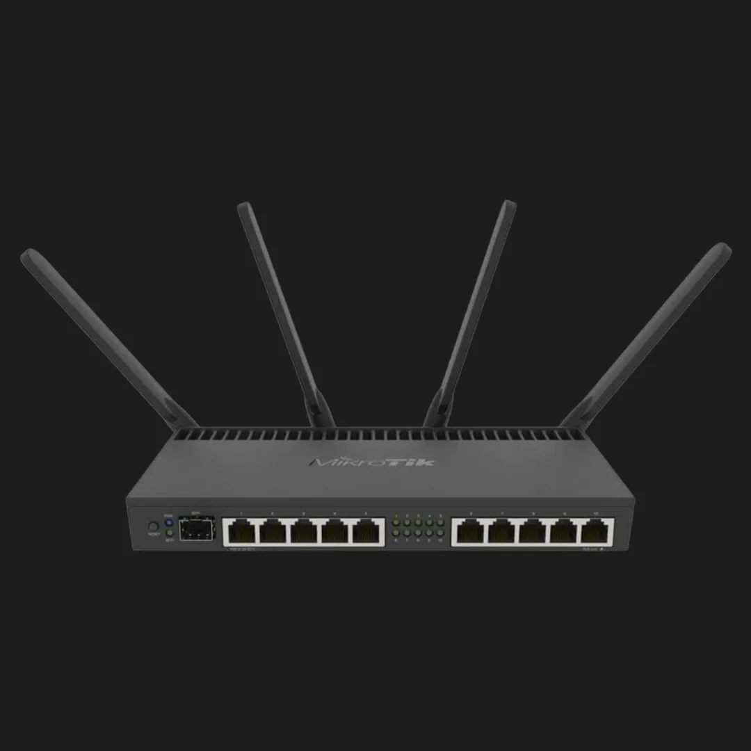Маршрутизатор MikroTik RouterBOARD RB4011iGS+5HacQ2HnD-IN (Black)