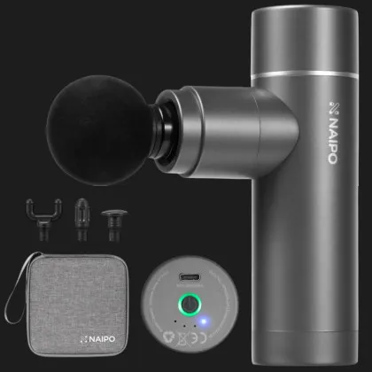 Перкуссионный массажер Naipo Mini (Gray)