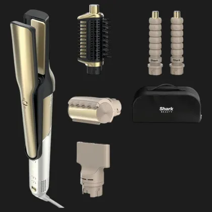 Стайлер Shark Glam Sleek Straight Waves & Curls Multi-styler (Gold)