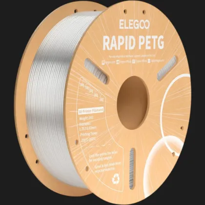 Пластик (Filament) ELEGOO Rapid PETG 1кг 1.75мм Прозорий (50.203.0315)